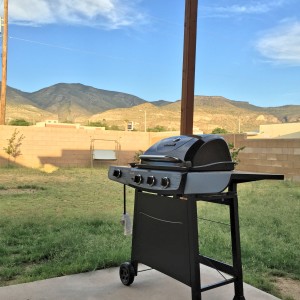 Great view of the mountains from the covered back patio. - Las Alturas 1 - Alamogordo, NM house near Holloman AFB