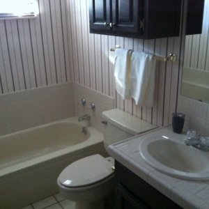 Downstairs bathroom - Buena Vista - Altus, OK house near Altus AFB